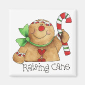 Cane Gingerbread Man Magnet (Vorne)