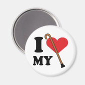 Cane Liebe Magnet (Vorderseite/Rückseite)