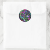 Cane Magic Mandala - Aufkleber für Abstraktes Frak (Tasche)