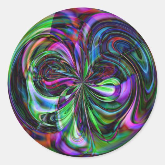Cane Magic Mandala - Aufkleber für Abstraktes Frak (Vorderseite)