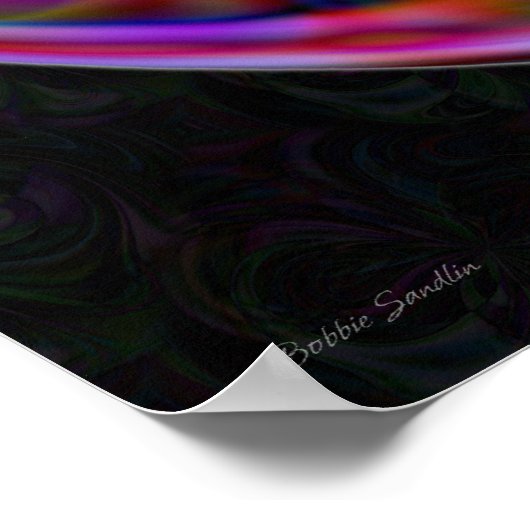 Cane Magic Mandala - Fraktal Print Poster (Ecke)