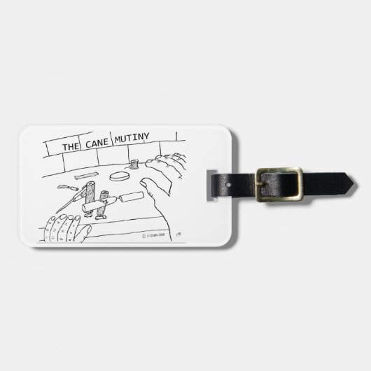 Cane Mutiny Gepäckanhänger (Vorderseite horizontal)
