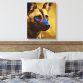 Cane Selvatico Africano Leinwanddruck (Insitu (Schlafzimmer))