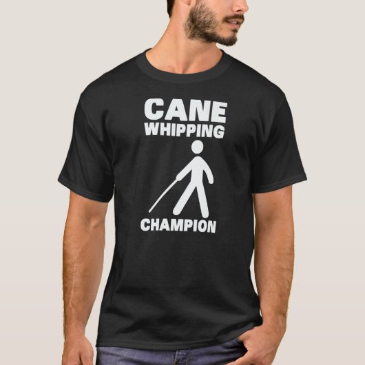Cane Whipping Braille Visually Impaired Blindless T-Shirt (Vorderseite)