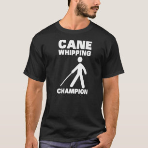 Cane Whipping Braille Visuell behindert blind T-Shirt