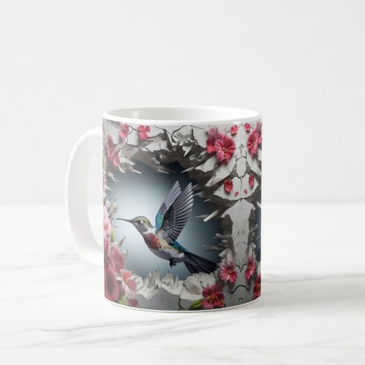 Caneca 3D Beija-Flor Kaffeetasse (Vorderseite Links)