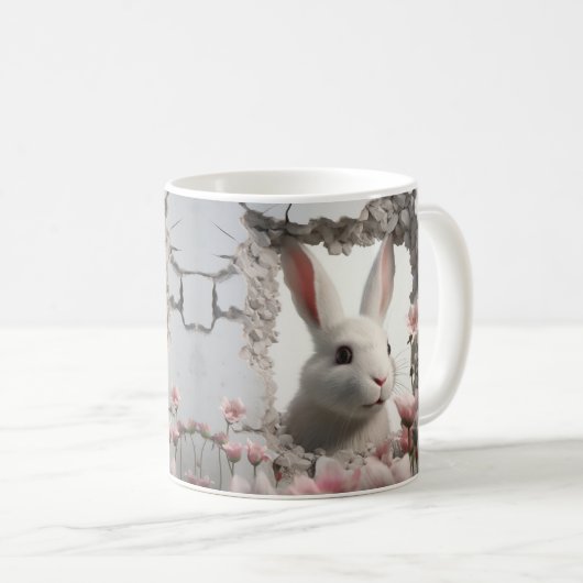 Caneca 3D Coelho Kaffeetasse (VorderseiteRechts)