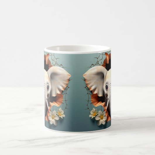 Caneca 3D Elefante Kaffeetasse (Mittel)