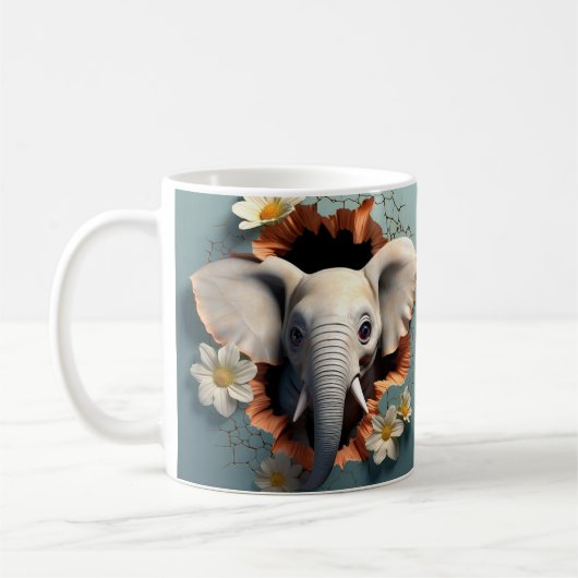 Caneca 3D Elefante Kaffeetasse (Links)