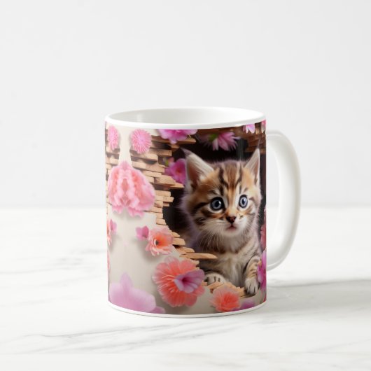 Caneca 3D Gato Kaffeetasse (VorderseiteRechts)