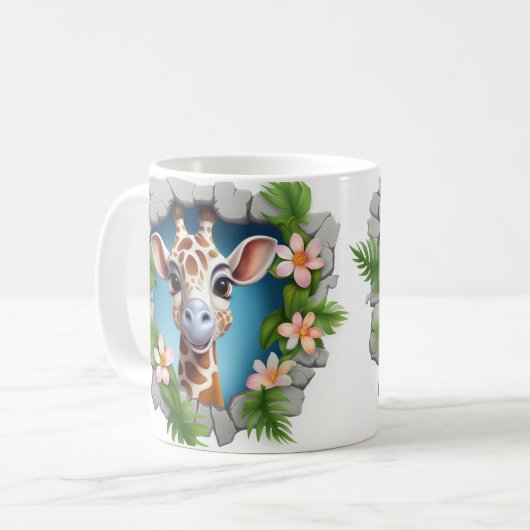 Caneca 3D Girafa Kaffeetasse (Vorderseite Links)