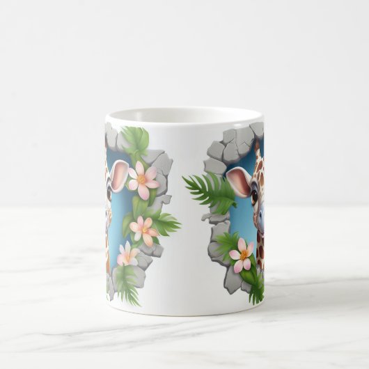 Caneca 3D Girafa Kaffeetasse (Mittel)