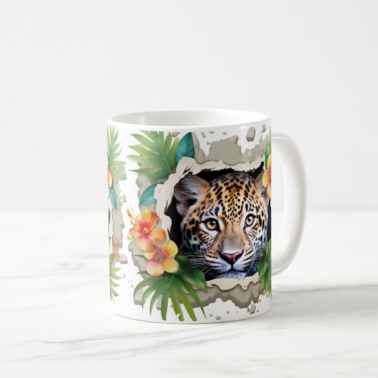 Caneca 3D Onça Kaffeetasse (VorderseiteRechts)