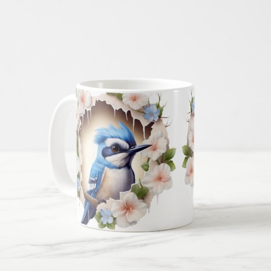 Caneca 3D Pássaro  Kaffeetasse (Vorderseite Links)