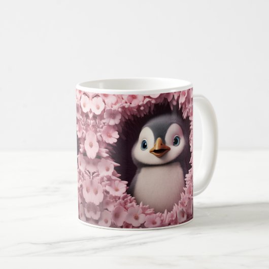 Caneca 3D Pinguim Kaffeetasse (VorderseiteRechts)