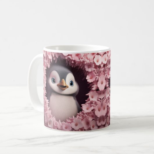 Caneca 3D Pinguim Kaffeetasse (Vorderseite Links)