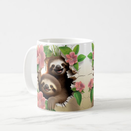 Caneca 3D Preguiça Kaffeetasse (Vorderseite Links)