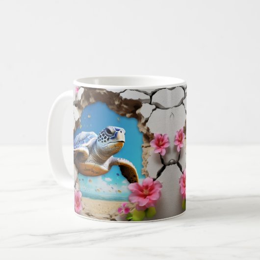 Caneca 3D Tartaruga Kaffeetasse (Vorderseite Links)