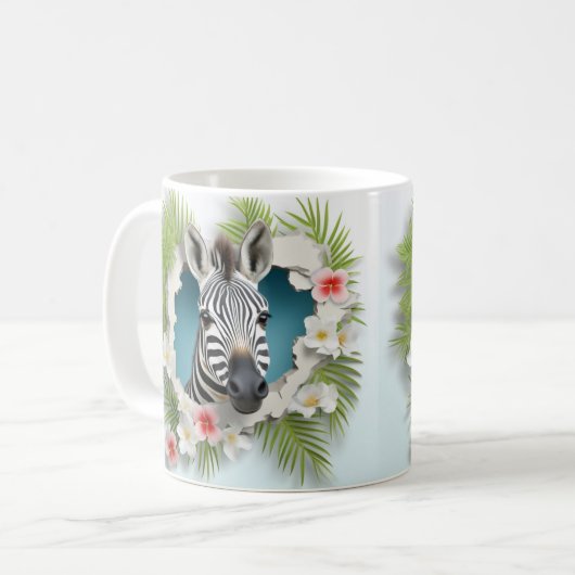 Caneca 3D Zebra Kaffeetasse (Vorderseite Links)