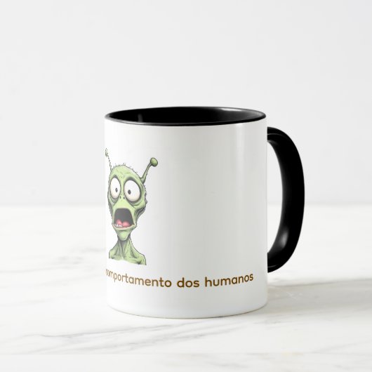 Caneca Alien abismado. Tasse (VorderseiteRechts)