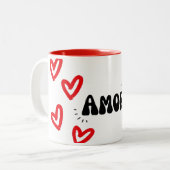 Caneca Amor Zweifarbige Tasse (Vorderseite Links)