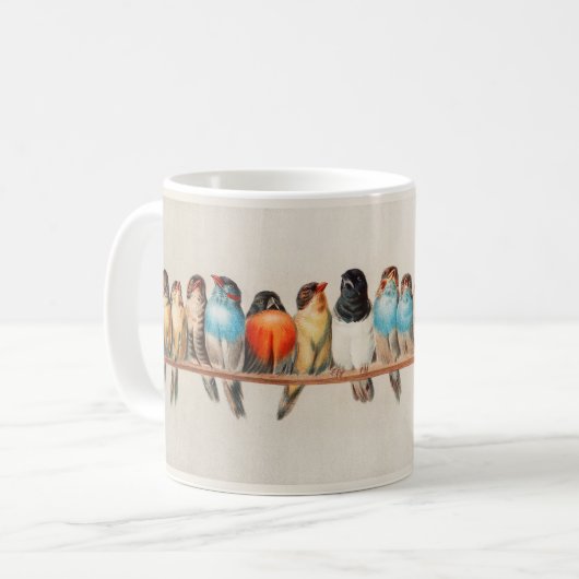 Caneca Birds Kaffeetasse (Vorderseite Links)