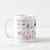 Caneca branca clássica, 325 ml gatinho elegante kaffeetasse (Links)