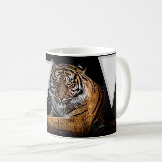 Caneca branca clássica, 325 ml TIGRE Kaffeetasse (VorderseiteRechts)
