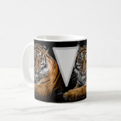 Caneca branca clássica, 325 ml TIGRE Kaffeetasse (Vorderseite Links)