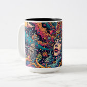 Caneca branca clássica, 325 ml zweifarbige tasse (Vorderseite Links)