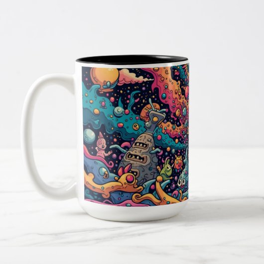 Caneca branca clássica, 325 ml zweifarbige tasse (Links)