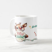 Caneca Branca Clássica - Edição Natal Kaffeetasse (Vorderseite Links)