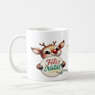 Caneca Branca Clássica - Edição Natal Kaffeetasse