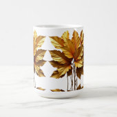 CANECA BRANCA CLÁSSICA - FOLHAGEM OURO KAFFEETASSE (Mittel)