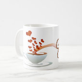 Caneca branca clássica kaffeetasse (Vorderseite Links)