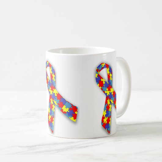 Caneca branca clássica laço kaffeetasse (VorderseiteRechts)