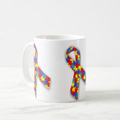 Caneca branca clássica laço kaffeetasse (Vorderseite Links)