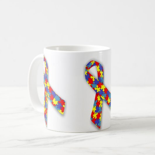 Caneca branca clássica laço  kaffeetasse (Vorderseite Links)