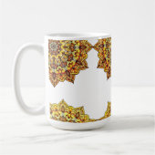 CANECA BRANCA CLÁSSICA - MANDALA TOM/OURO KAFFEETASSE (Links)