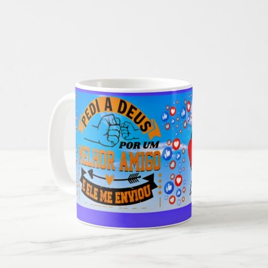 Caneca branca clássica, Pais Kaffeetasse (Vorderseite Links)