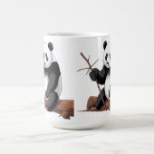 Caneca branca panda kaffeetasse (Mittel)