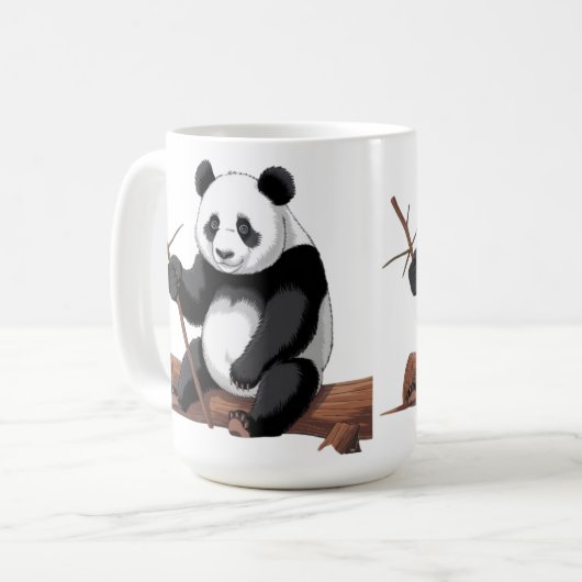 Caneca branca panda kaffeetasse (Vorderseite Links)