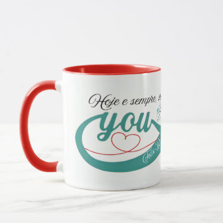 Caneca brilhante, namorados tasse