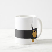 Caneca cachorro salsicha/dachshund kaffeetasse (VorderseiteRechts)
