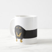 Caneca cachorro salsicha/dachshund kaffeetasse (Vorderseite Links)