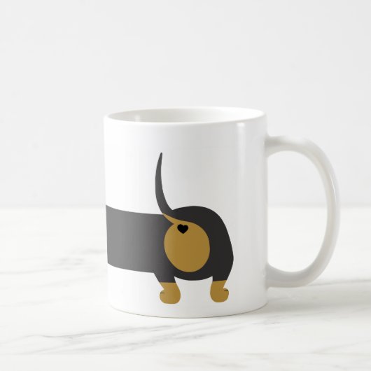 Caneca cachorro salsicha/dachshund kaffeetasse (Rechts)