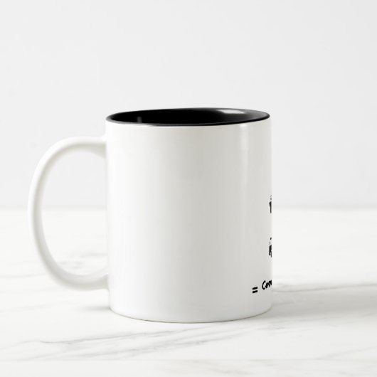 Caneca café (Caneca para tomar café comex) Zweifarbige Tasse (Links)