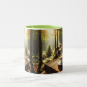 Caneca Café Paisagem Zweifarbige Tasse (Mittel)