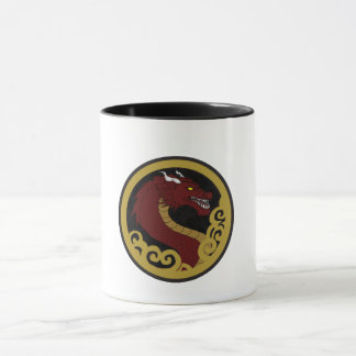 Caneca Cerâmica Dragão Imperial Vermelho Tasse