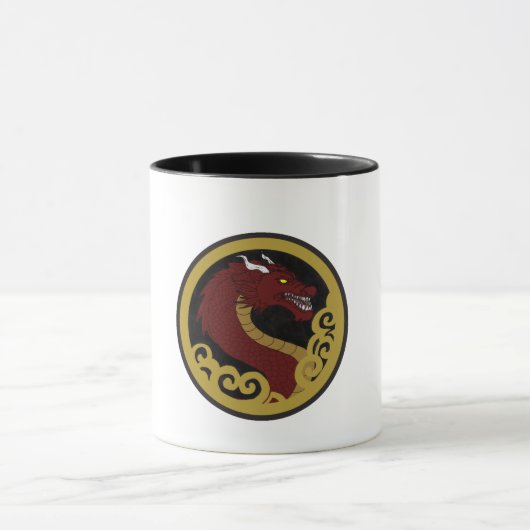 Caneca Cerâmica Dragão Imperial Vermelho Tasse (Zentrum)
